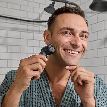 MANSCAPED The ChairmanTM Plus & The Lawn Mower 3.0 Plus - Men's Face Shaver with Two SkinSafe Blades, Three-Blade Foil & Precision Trimmer, Groin & Body Hair Trimmer with The Shed 2.0 Toiletry Bag