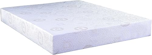 AC Pacific Herbal Fusion Collection - Colchón de espuma viscoelástica de poliéster con infusión de té verde, fabricado en Estados Unidos, tamaño