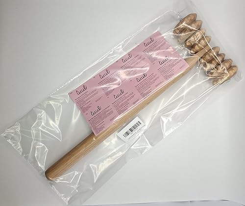 Miniatura 9 de Masajeador en forma de T con rodillos ranurados, rodillo corporal multifuncional para reducción de celulitis, alivia la tensión muscular y apoya la