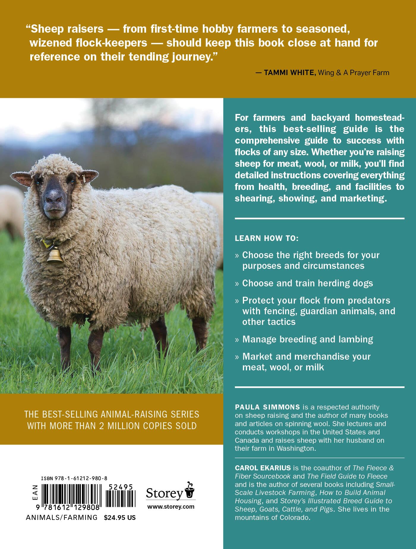 Storey's Guide to Raising Sheep, 5th Edition: Breeding, Care, Facilities (Storey’s Guide to Raising)