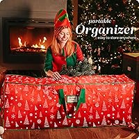 Vista 6 de Handy Laundry - Bolsa de almacenamiento para árbol de Navidad: para árbol artificial de 9 pies, impermeable, duradero, con cierre, asas