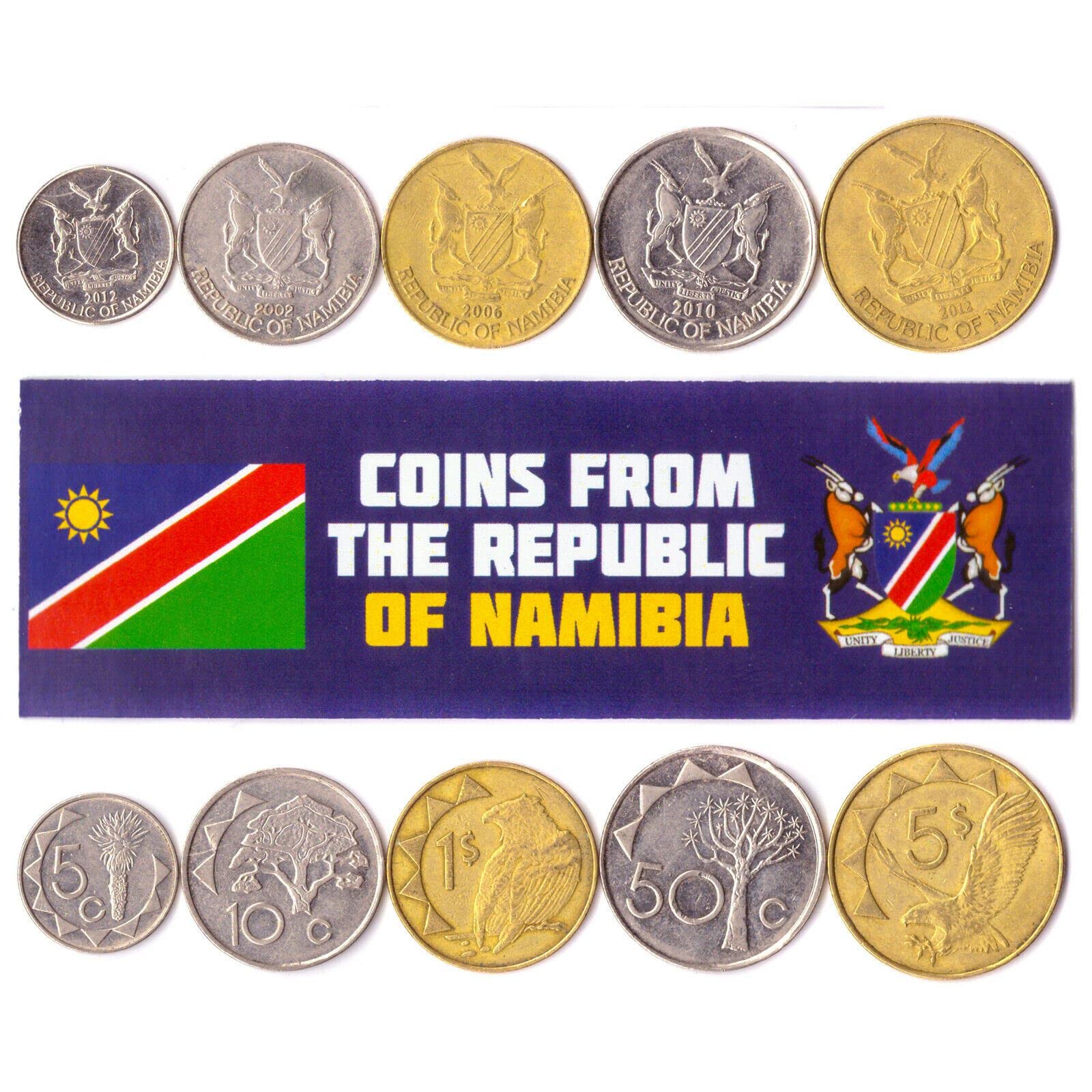 Namibia 5 Mixed Coins