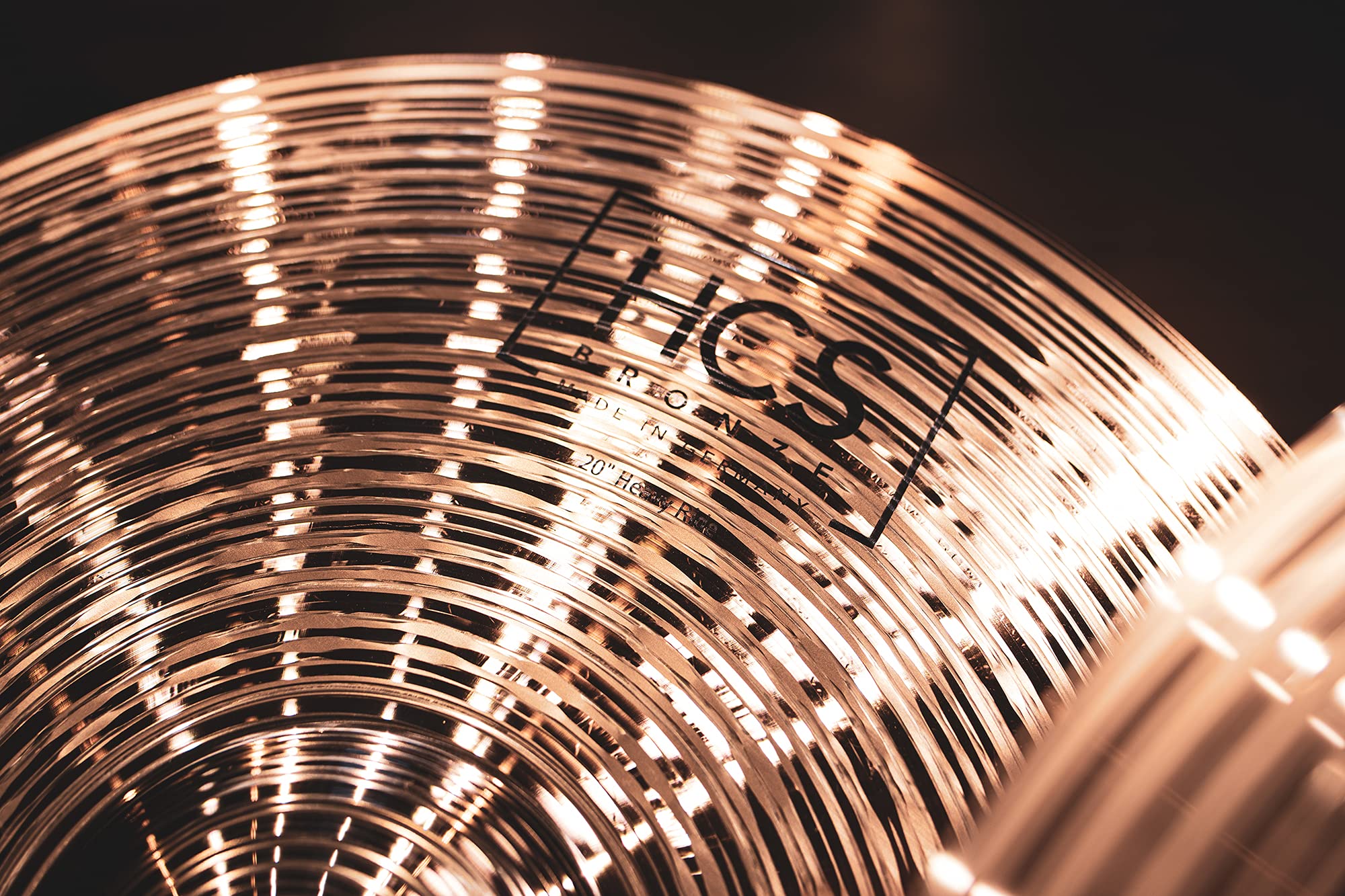 Meinl Cymbals HCS Bronze Piatto Ride Heavy 20 pollici (50,8cm) per Batteria – Bronzo B8, Finitura Tradizionale, Prodotto in Germania (HCSB20HR)