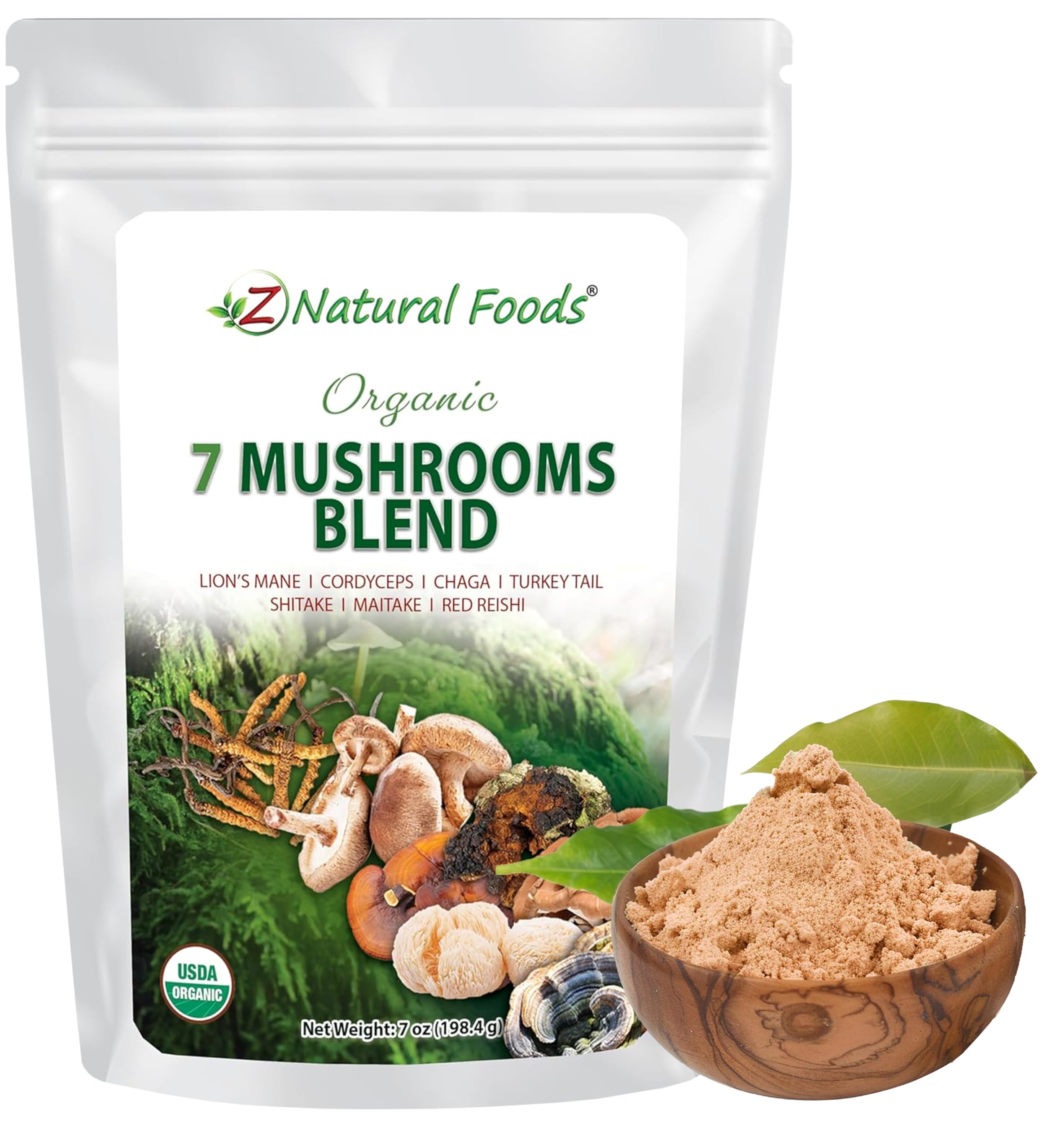Amazon.com: Z Natural Foods Organic 7 Sacred Mushrooms Blend