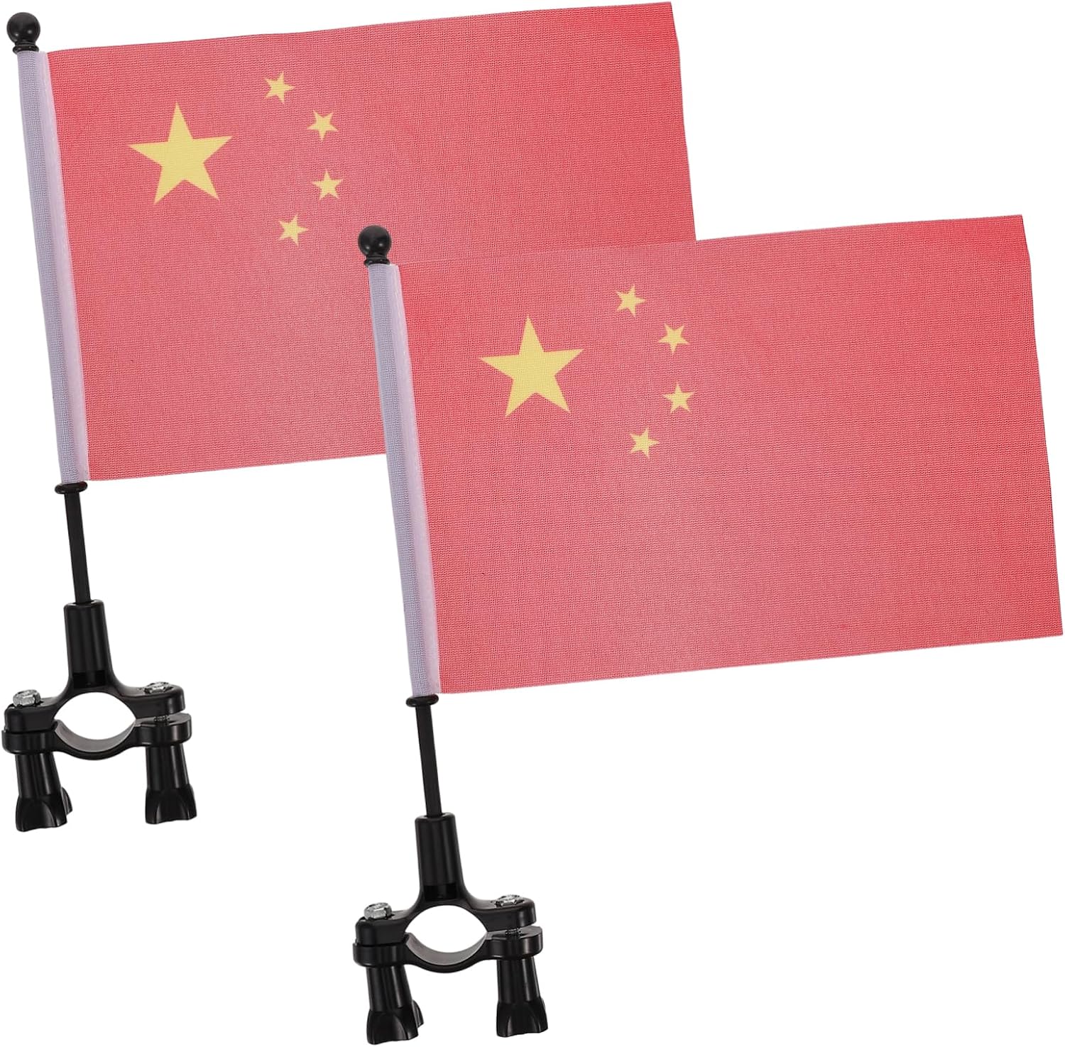 2Pcs Bike Safety Handlebar Flag Bright Cycling Flags for Easy Installation Durable Tear Resistant Design for Displaying Bikes