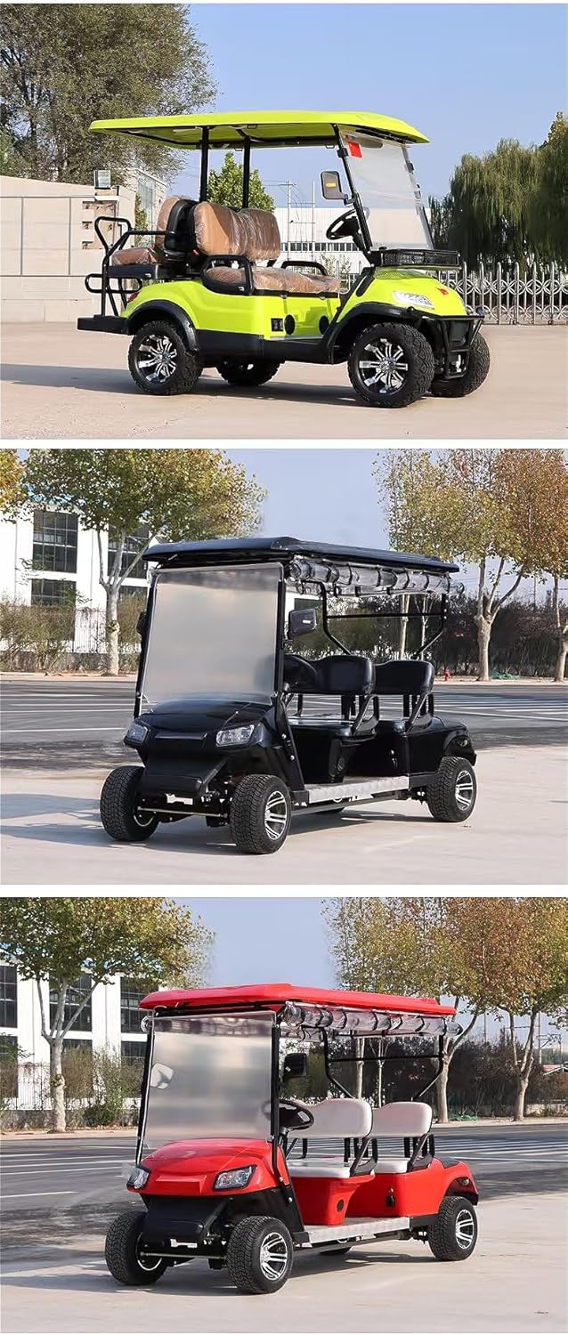 Low-Speed Electric Utility Cart – 4-Seater Transport Vehicle for Estate Oversight, Industrial Park Patrol, and Facility Logistics with Fast Charging