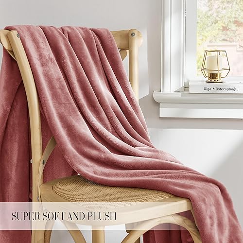 Miniatura 2 de RYB HOME - Manta de felpa suave, liviana, mullida y acogedora, apta para todas las estaciones e ideal para el hogar, sofá, cama o viajes, tamaño