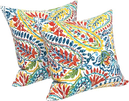 Miniatura 56 de LVTXIII - Juego de fundas para cojines de sofá, patio o sillón de exteriores, cuadradas y decorativas, 2 unidades de 16" x 16", sin relleno