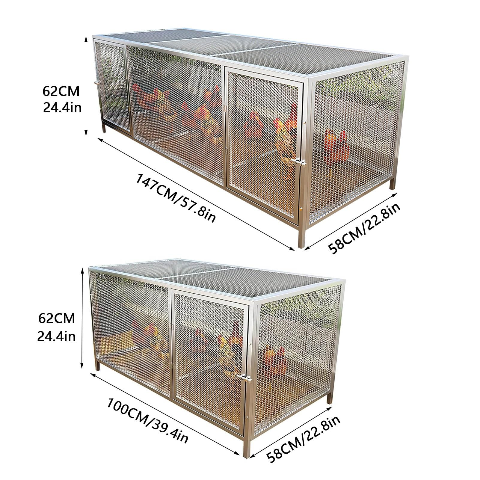 Gallinero grande con diseño de tragaluz para patio trasero y granja de aves de corral