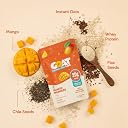 GOAT Life High Protein Overnight Oats Mango Madness Pack of 3 20g Protein|High Fibre | Nutrient Rich | No Sugar | Supports Weight Management & Muscle Recovery - 225g gallery image