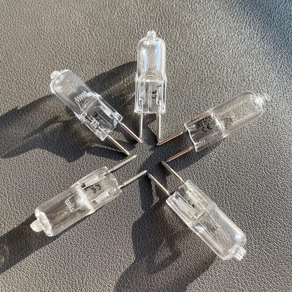 GWAYUANY 10Pcs G4 12V 5W/10W/20W/35W Light Bulbs Inserted Beads Crystal Lamps Halogen Bulb Indoor Lighting Bulbs,20W