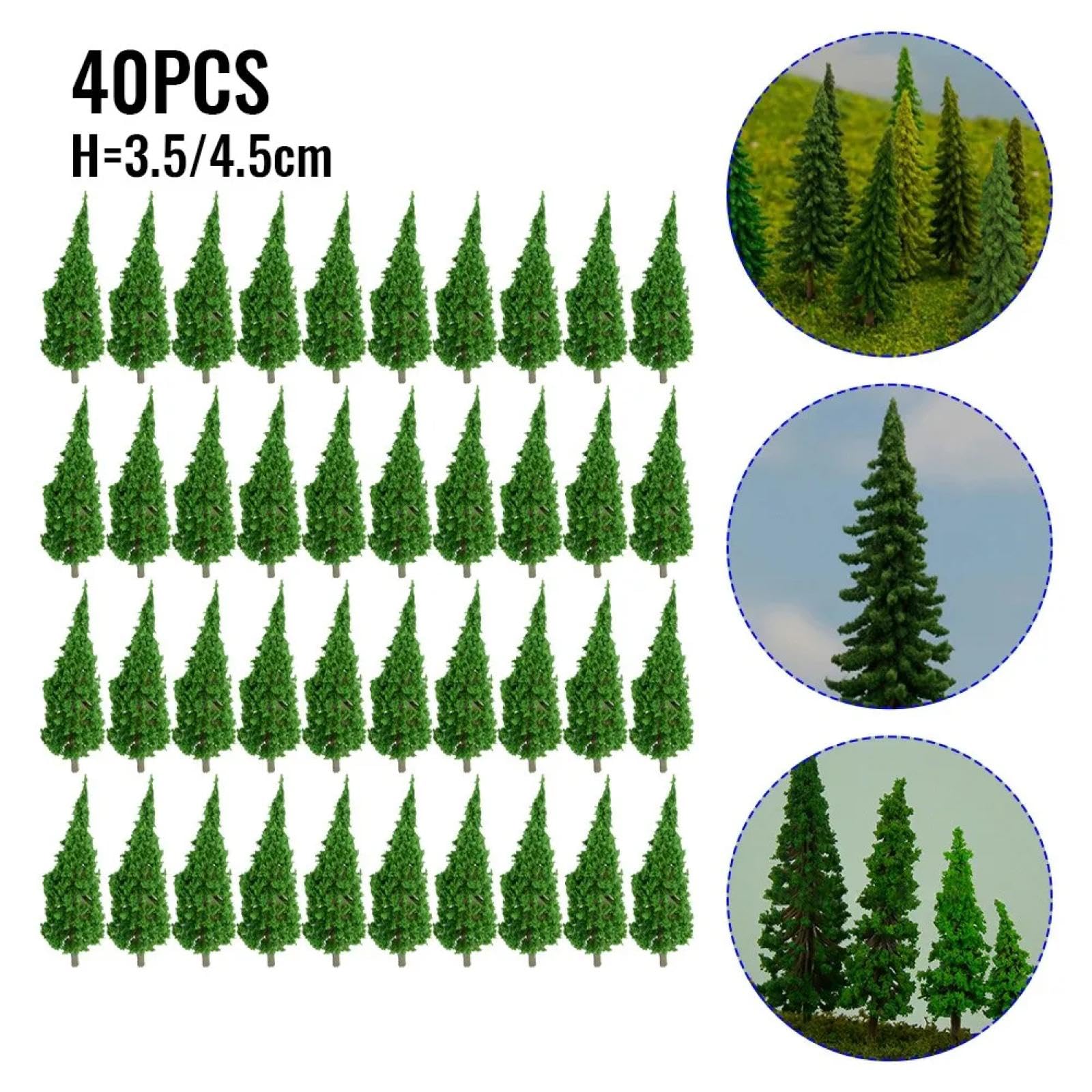 Arbres miniatures en plastique, 8/6CM, 10 pièces, ... - Grandado