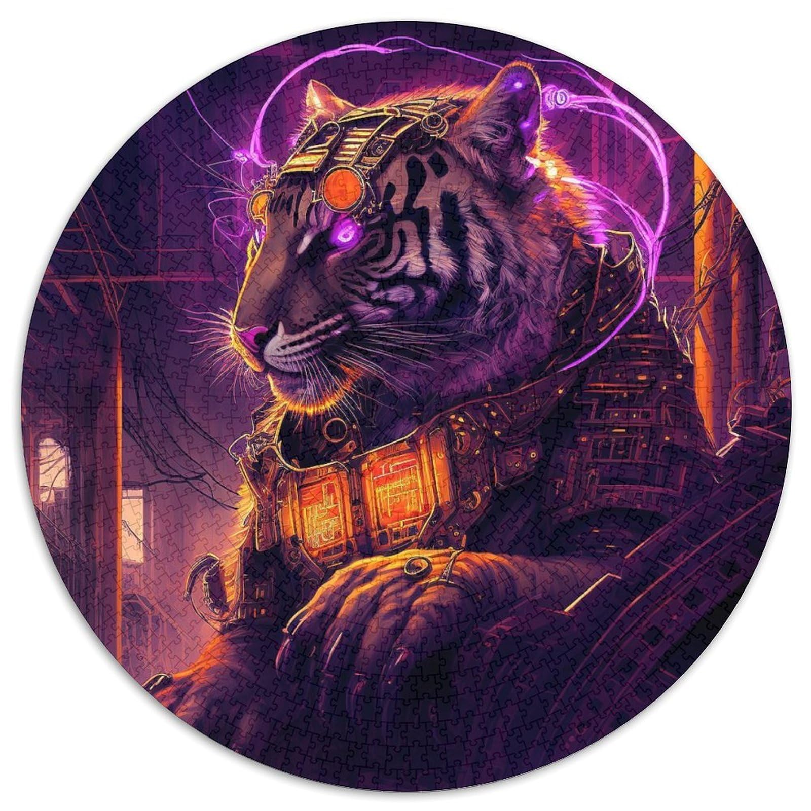 Art Tigers Impossible Jigsaw Puzzles for Adults 1000 Piece Jigsaw Puzzles for Adults Brain Teaser & Home Decor,Perfect 67.5x67.5cm