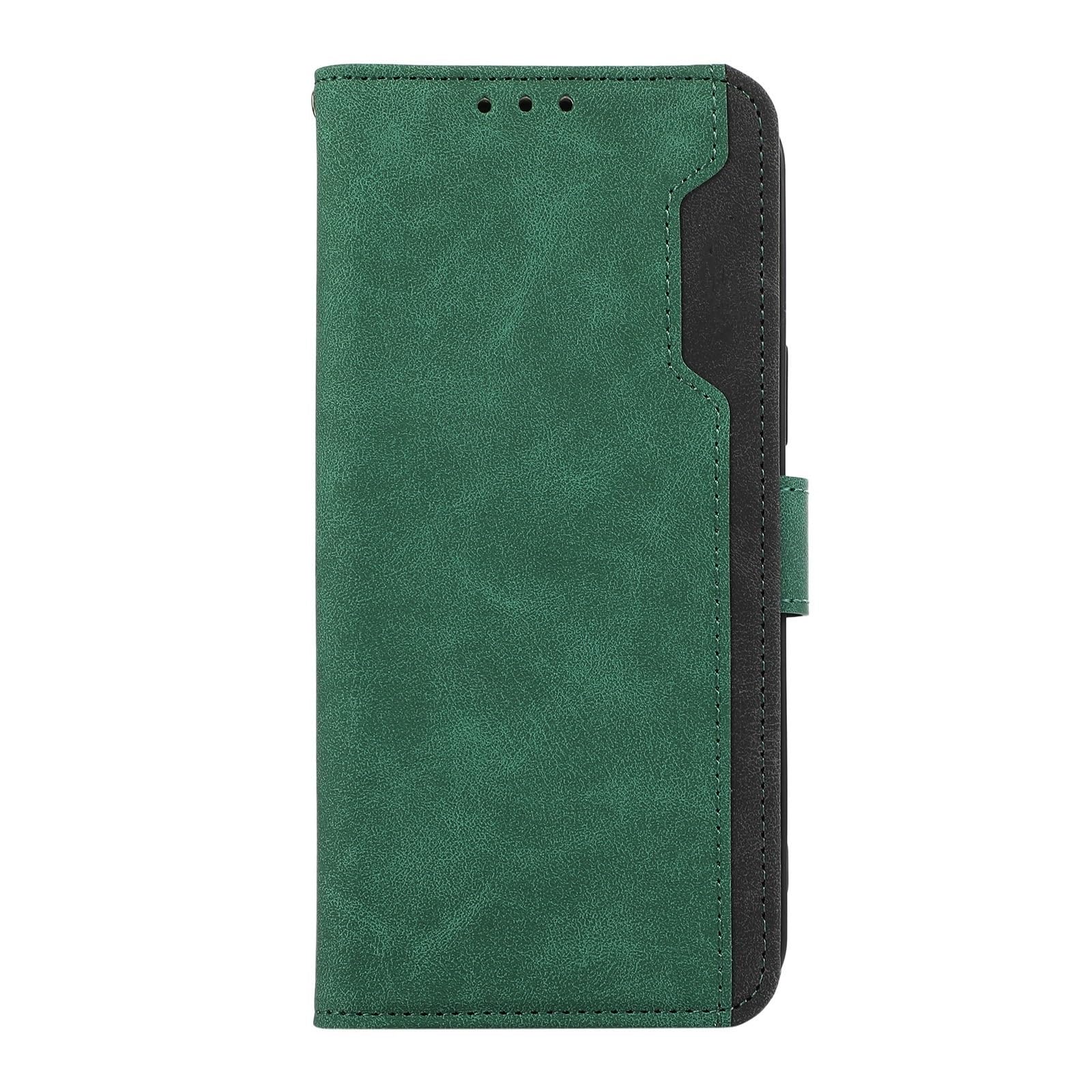 Generisch Etui do iPhone 17 Pro Max / 17 Pro / 17 Air/17, skórzane etui z klapką, etui na telefon komórkowy, odporne na uderzenia, ze stojakiem (zielone, 17 Pro Max)