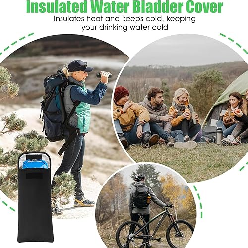 Miniatura 4 de Mochila de agua, contenedor ligero aislado de 3 litros - Funda aislante de hidratación para enfriar - para camping, correr, ciclismo, mochilero al