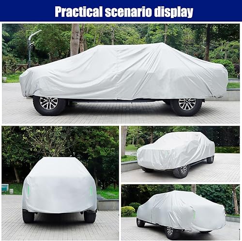 Miniatura 119 de Migaven - Funda de automóvil impermeable para todo tipo de clima, funda exterior completa para automóviles, protección contra la lluvia, sol