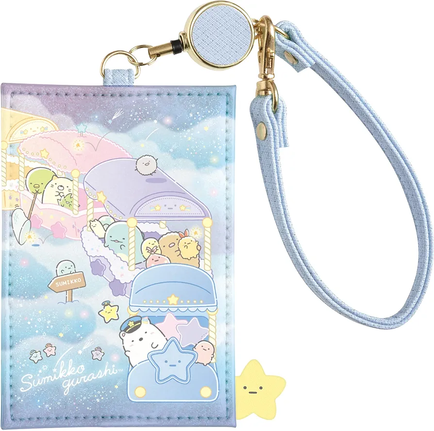 Amazon.co.jp: すみっコぐらし 星空さんぽ リール付パスケース
