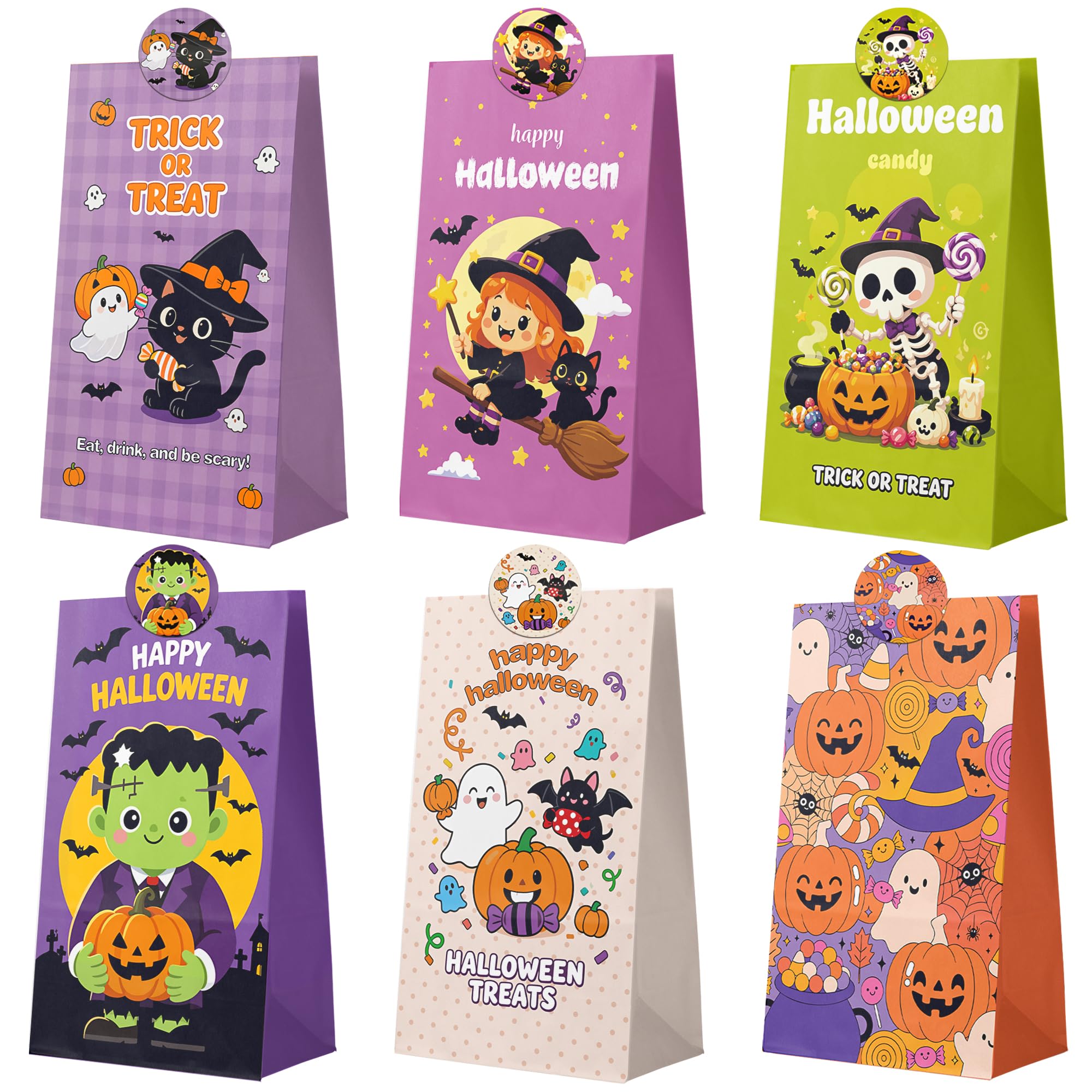 Halloween Treat Bags,Halloween Party Favors,24PCS Candy Bags