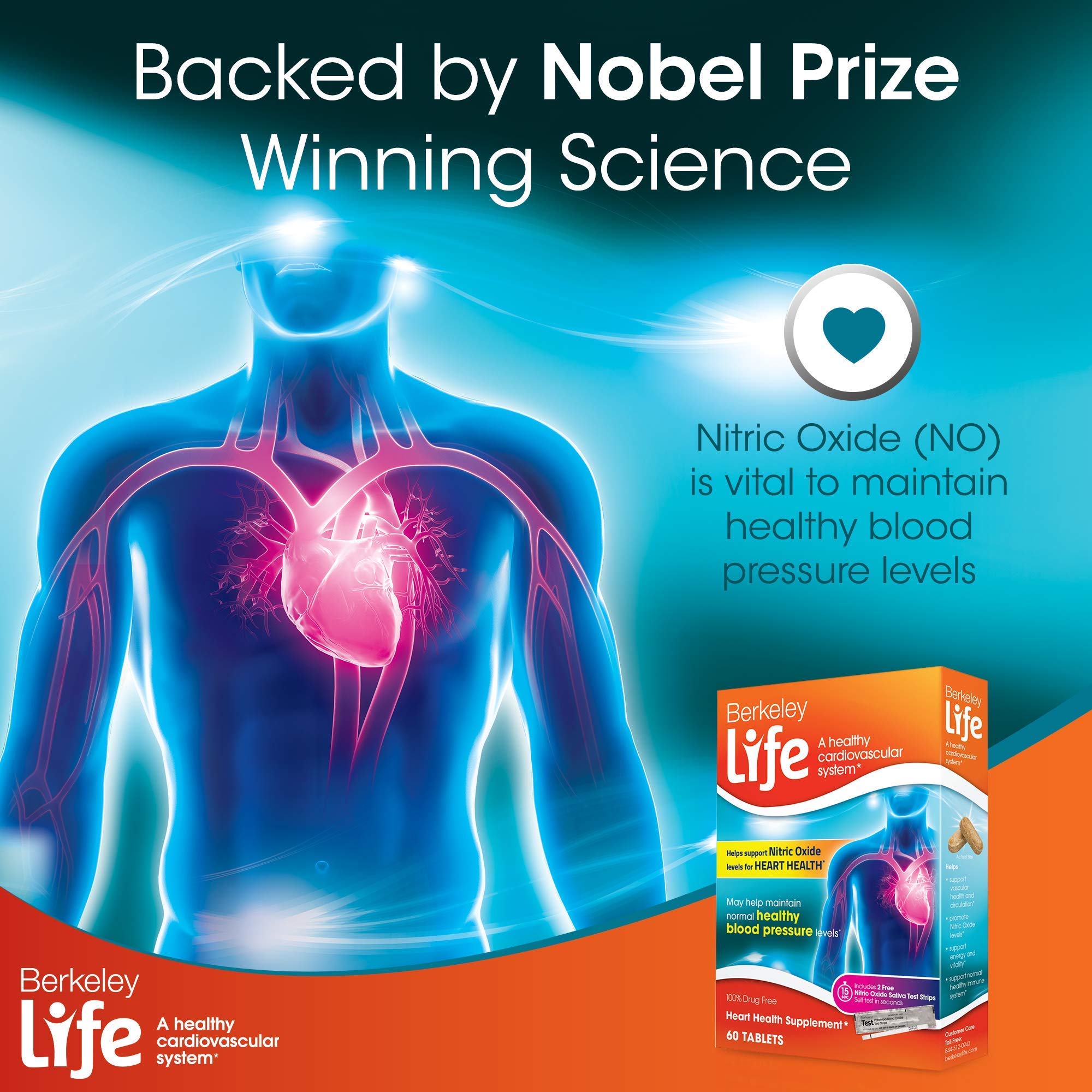 Berkeley Life Nitric Oxide Booster Beet Root capsules Blood Pressure Support with B 12 Vitamin B