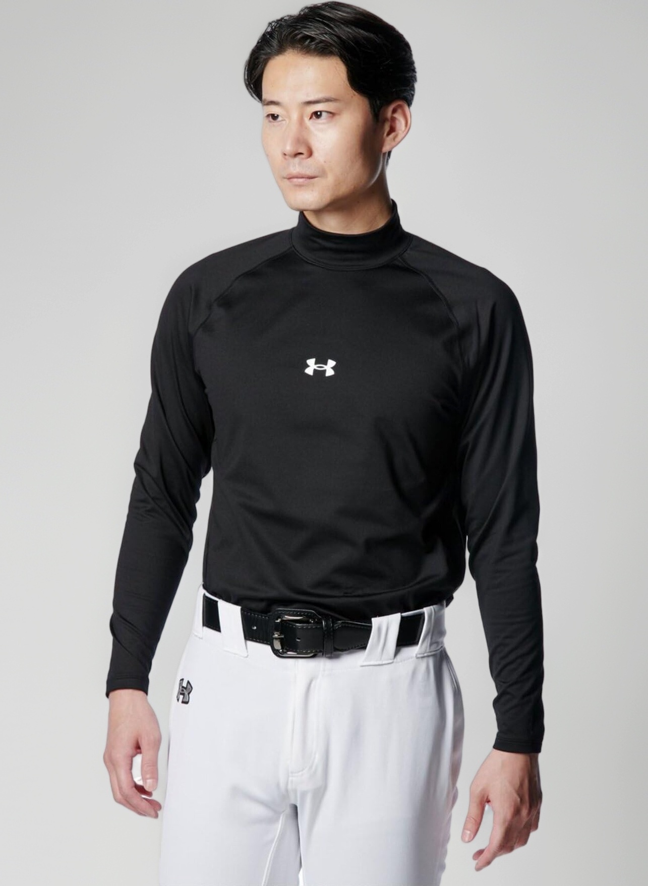 Amazon | [Under Armour] UA CG CONFORT FITTED LS MOCK Black / / SM