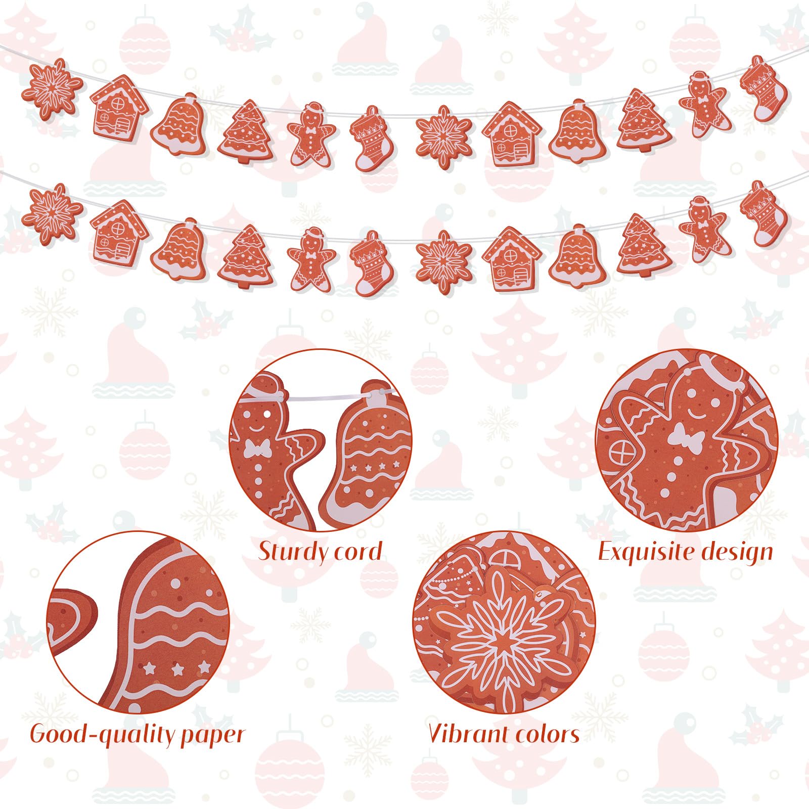 Christmas Gingerbread Banner Set - Image 4