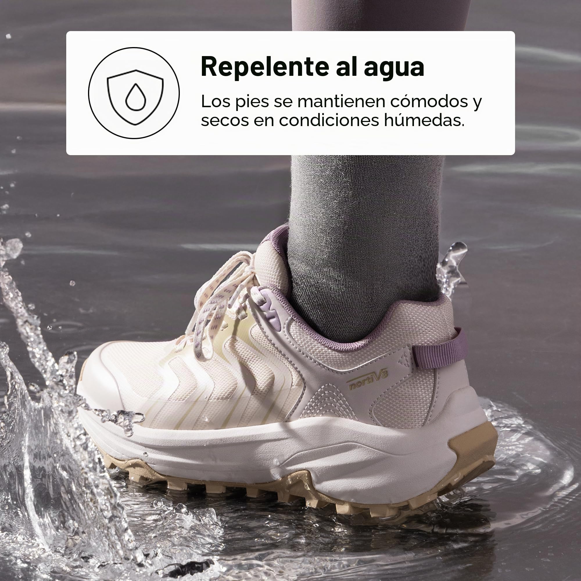 NORTIV 8 Zapatos de senderismo ligeros para mujer