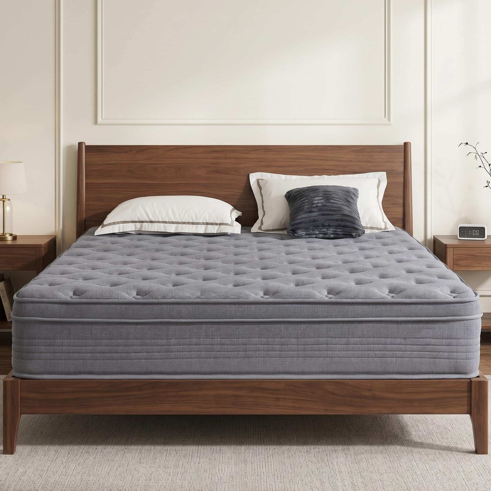 Queen Mattresses, 12 Inch Memory Foam Hybrid Mattress in a Box