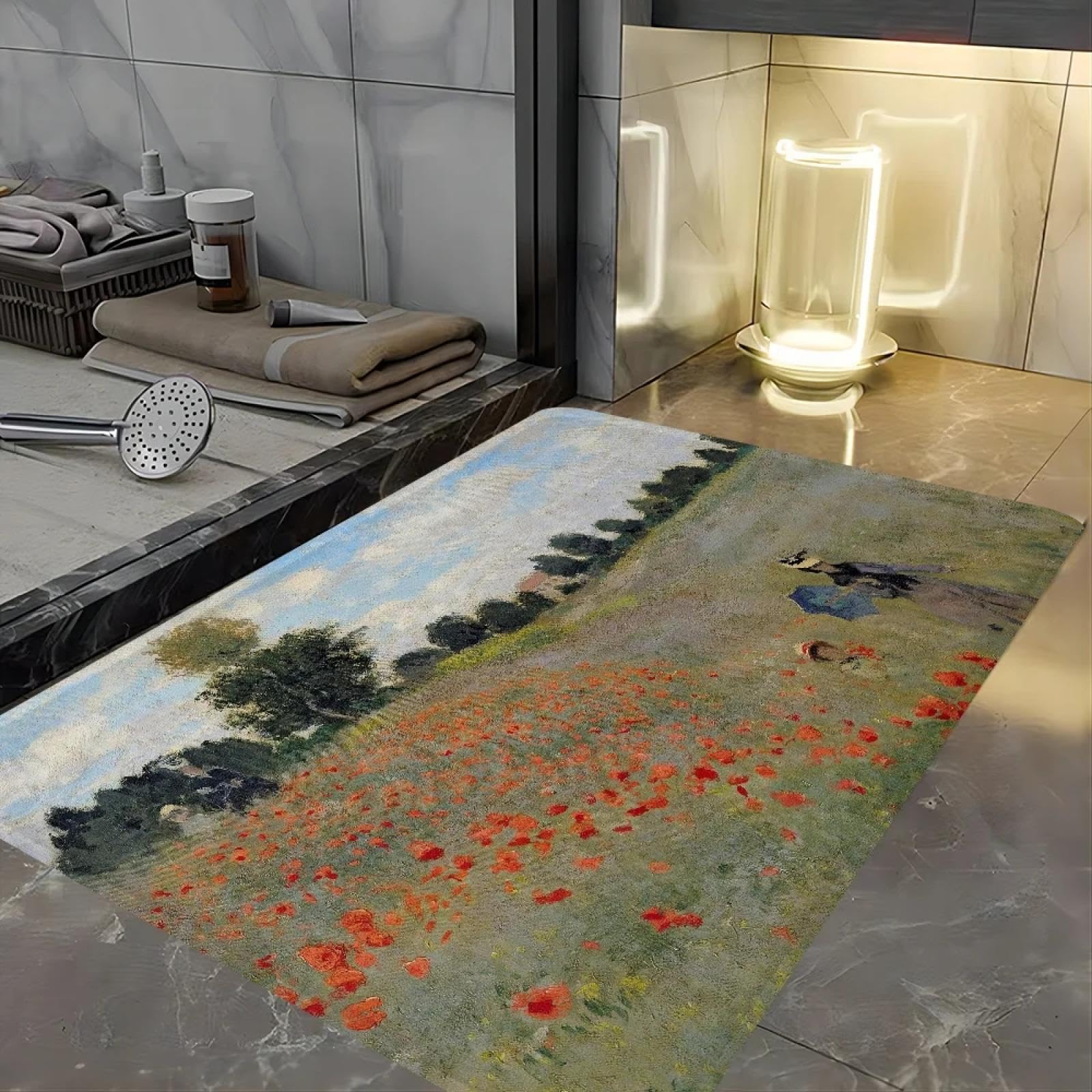 Peinture Claude Monet tapis de porte d'entrée intérieur extérieur pour maison chic