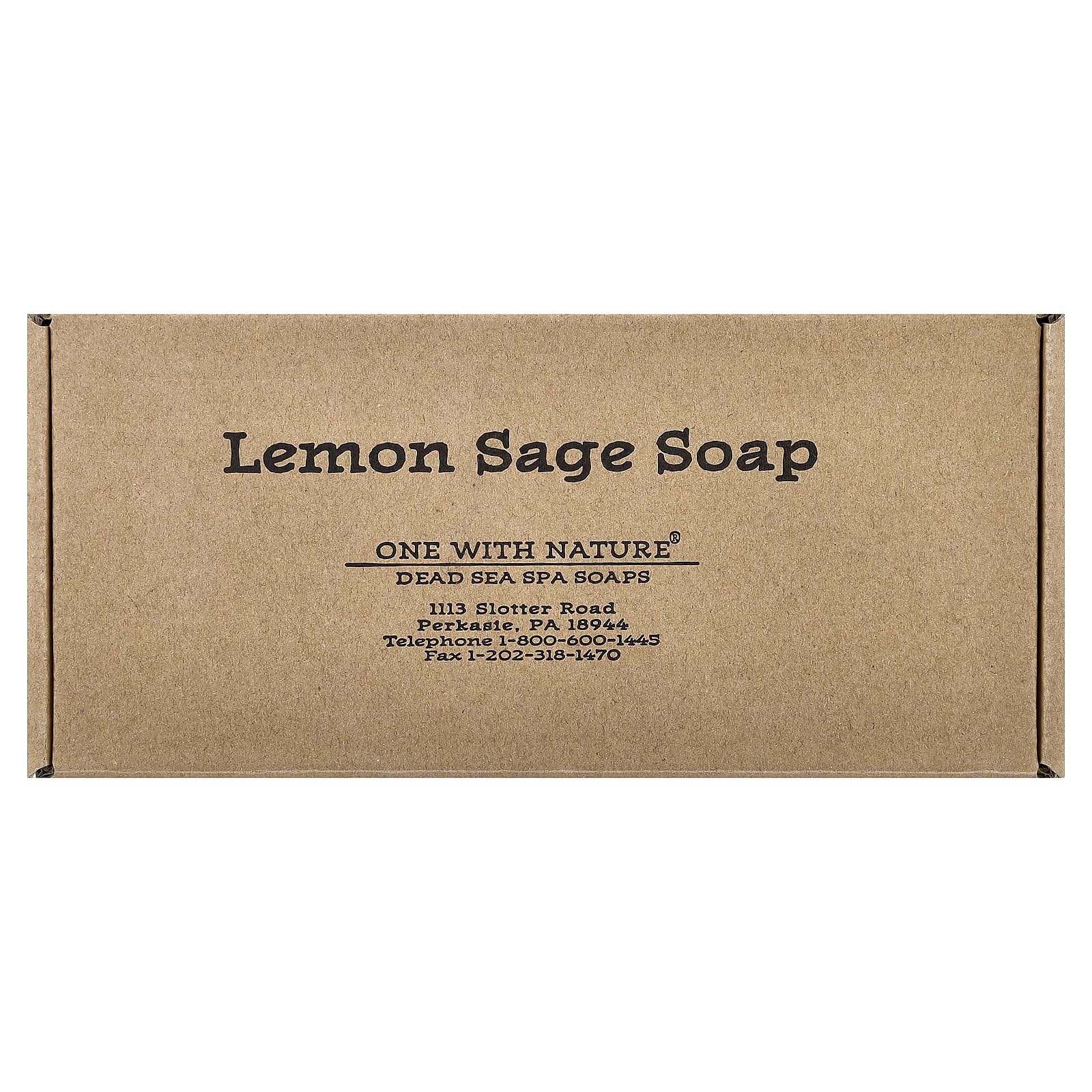 One with Nature Dead Sea Mineral Soap, Lemon Sage, 7 de Ounces (Pack of 6) by One with Nature