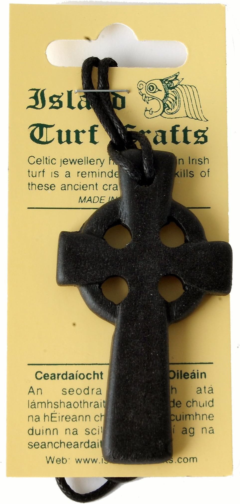 Irish Turf Celtic Cross Pendant