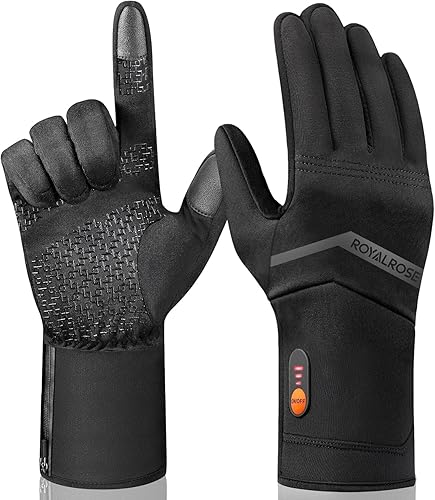 Miniatura 8 de Guantes térmicos para hombres y mujeres guantes cálidos de invierno para artritis Raynauds guantes de trabajo recargables impermeables finos con