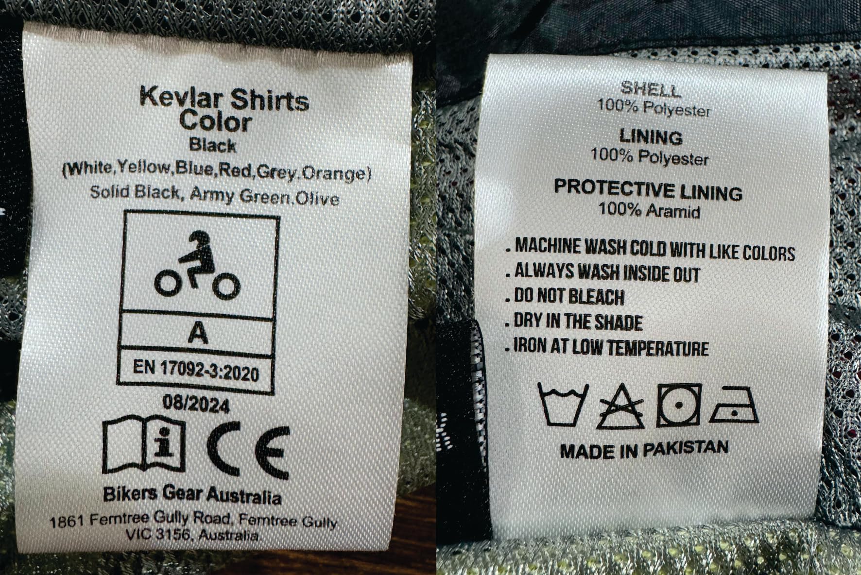 Bikers Gear Australia Motocyklowa koszula flanelowa z podszewką aramidową z kevlaru, czerwona/czarna, z CE 1621-1, zdejmowana pancerz, rozmiar XL