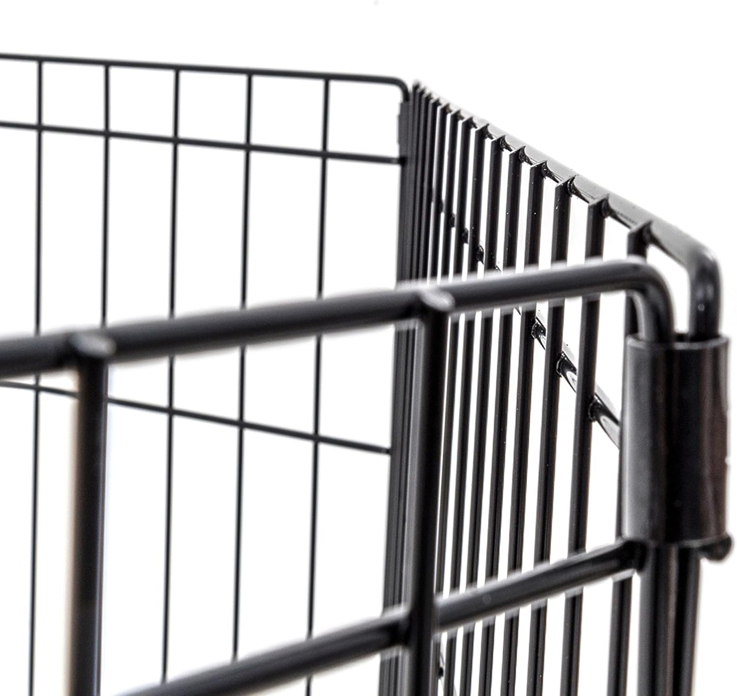 Pet Exercise Pen - Lucky Dog - Wire Indoor Outdoor Play Pen - Features Sturdy Wire Construction, Security Latches, Modular, Design Outdoor Anchor Pins