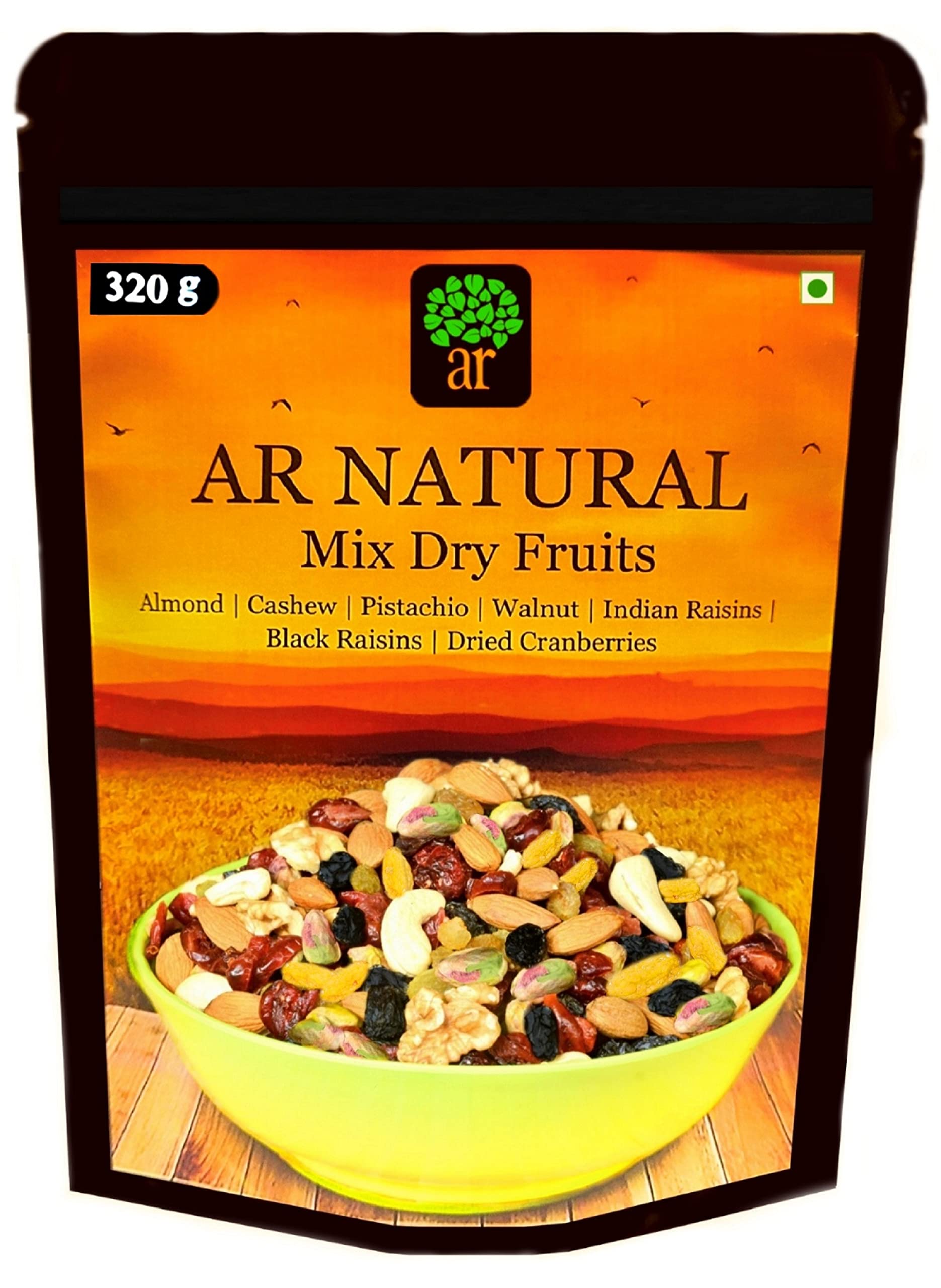 Buy AR NATURAL Mix Dry Fruits 320g Daily Dose Trial Mix Good for Physical 5+ Varieties