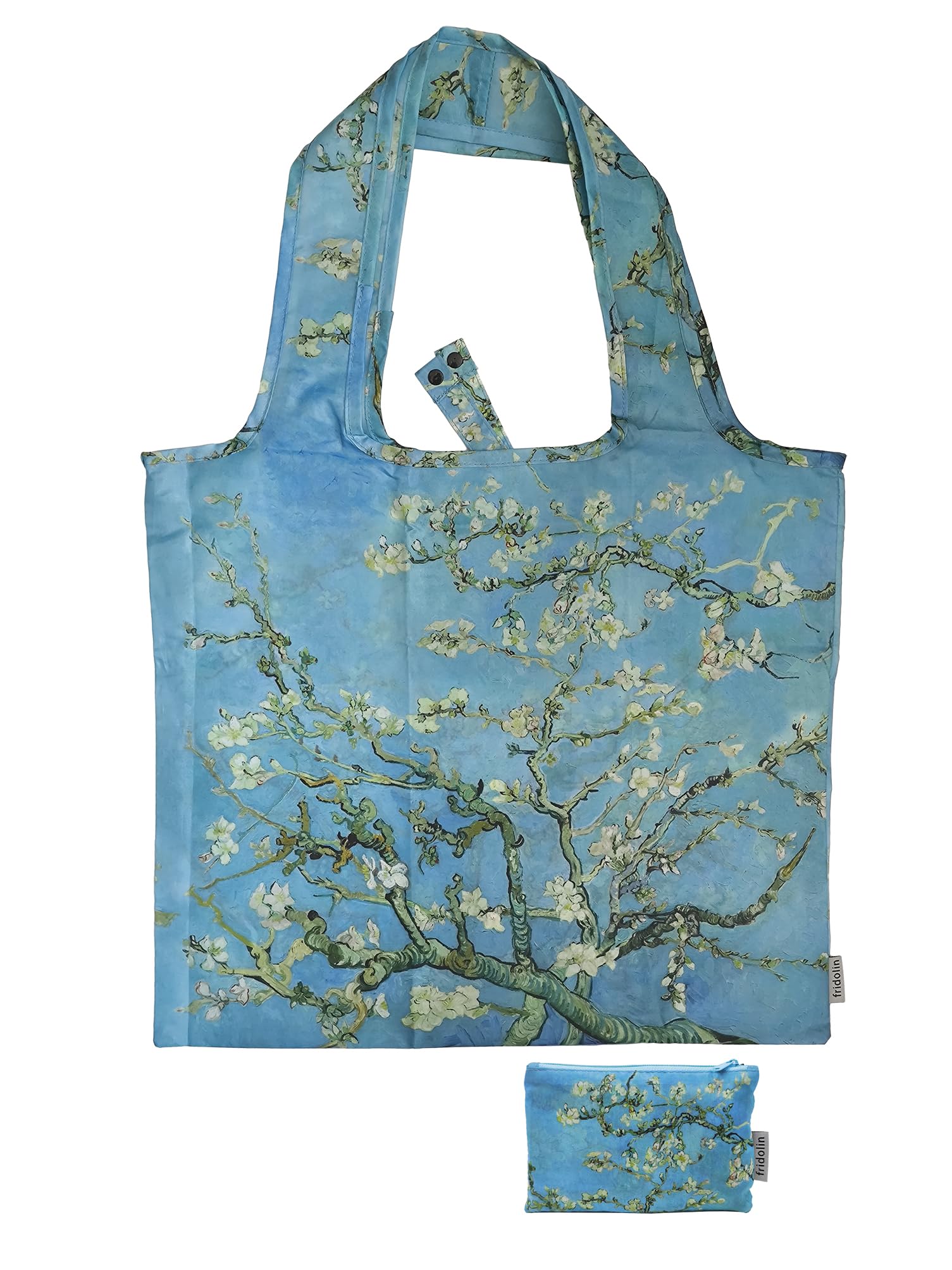 Fridolin Borsa: Hokusai, albero grande – I was a bottiglia riciclata, sacchetto in sacchetto, b/h: circa 45,5 × 68,5 cm (aperto); b/h