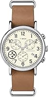 Vista 7 de NFL Weekender Chrono - Correa de piel de cuarzo para hombre (1.575 in)