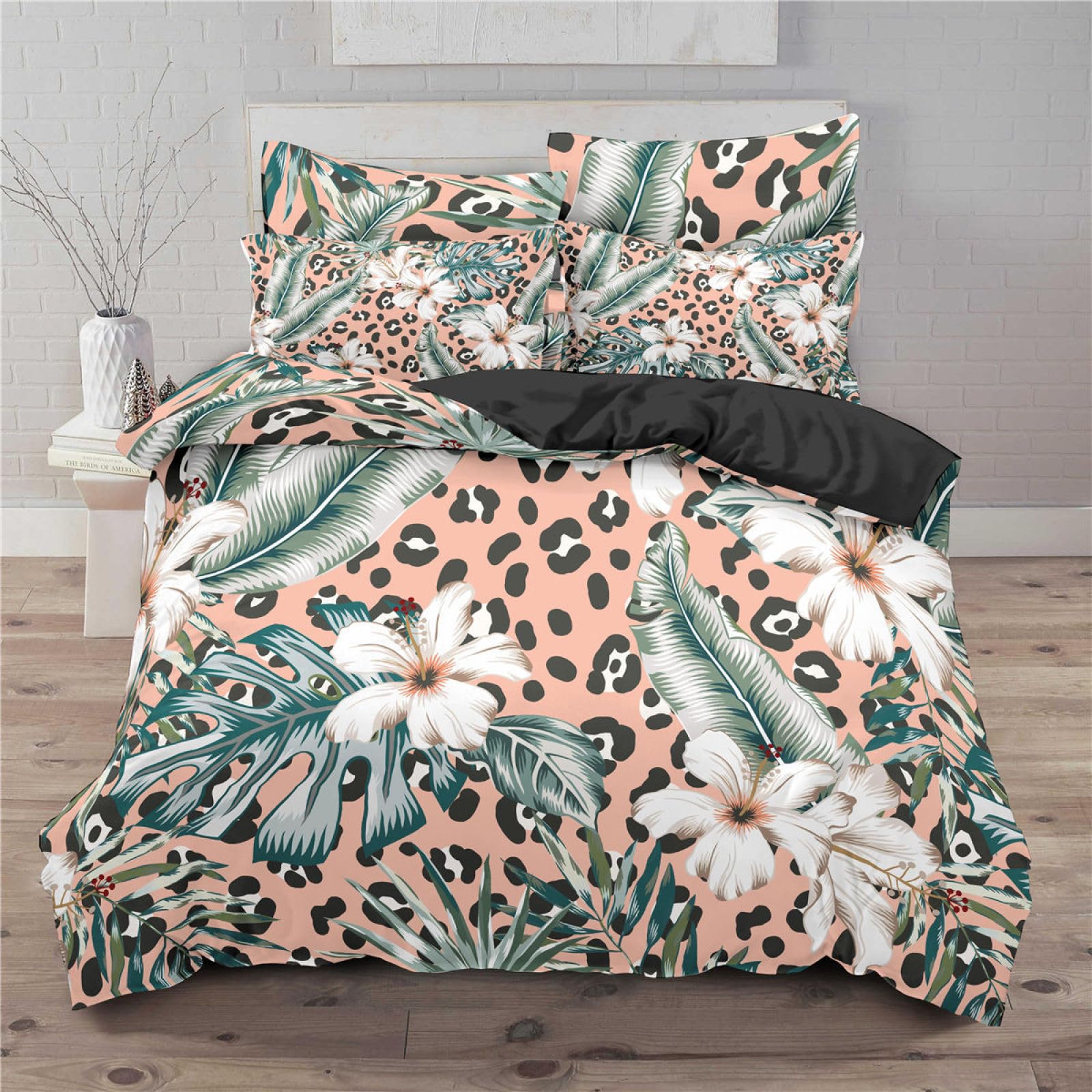 Lenzuola Matrimoniali Stampa Leopardo Arancione Copripiumino Matrimoniale Microfibra Set Lenzuola Matrimoniale 200x200 Piumino Matrimoniale Copripiumino Includere 2 Federe Cuscino 50x75cm