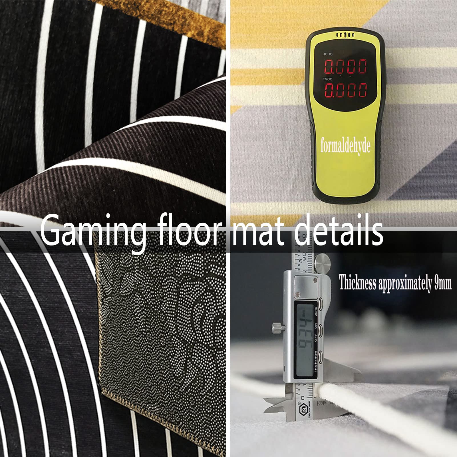 Rillprint bureaustoelmat voor harde vloer transparant (120 x 150 cm