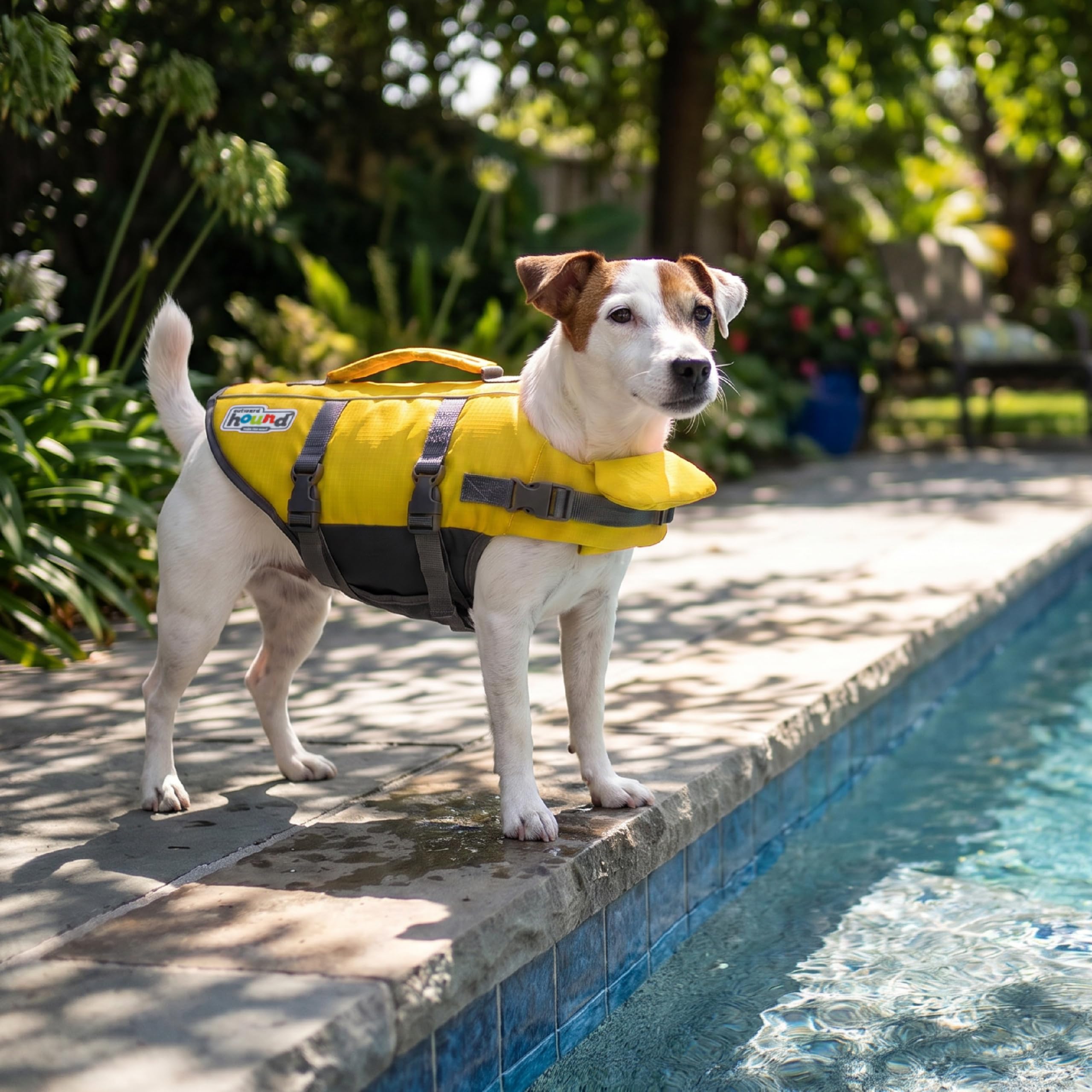 Outward Hound Granby Splash Kamizelka ratunkowa dla psa, żółta, S
