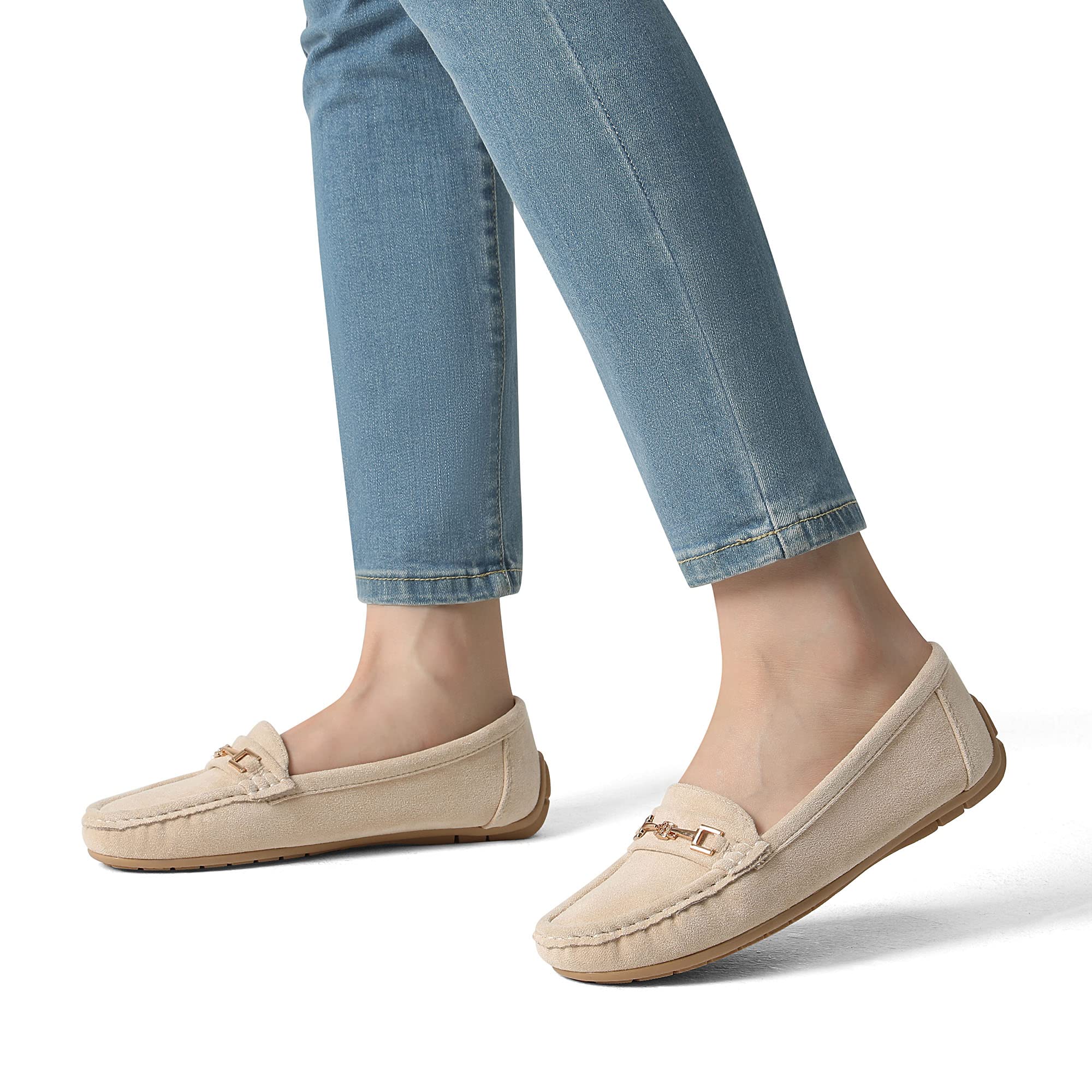 DREAM PAIRS Damen Loafer Bequeme Mokassins Slippers Niedrige Schuhe Faltbare Klassische