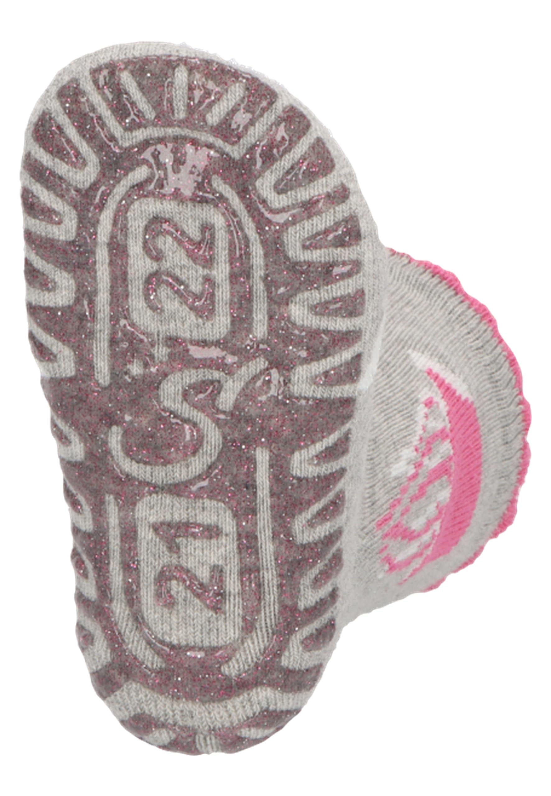 Sterntaler Glitzer Flitzer AIR 2er Pack Seepferd - Baby Fliesen Flitzer für Mädchen im Doppelpack - Stoppersocken mit rutschfester Sohle - Fliesensocken mit Motiven