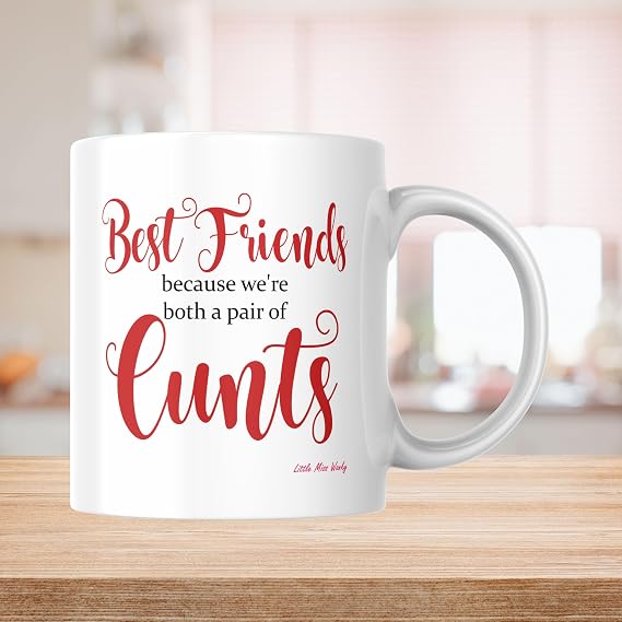 Cheeky Chops Cunt Mug for Adults, Best Friends | Rude Sweary Offensive, Sarcastic Humour, Coffee Cup For Men Women, Birthday Secret Santa, Novelty