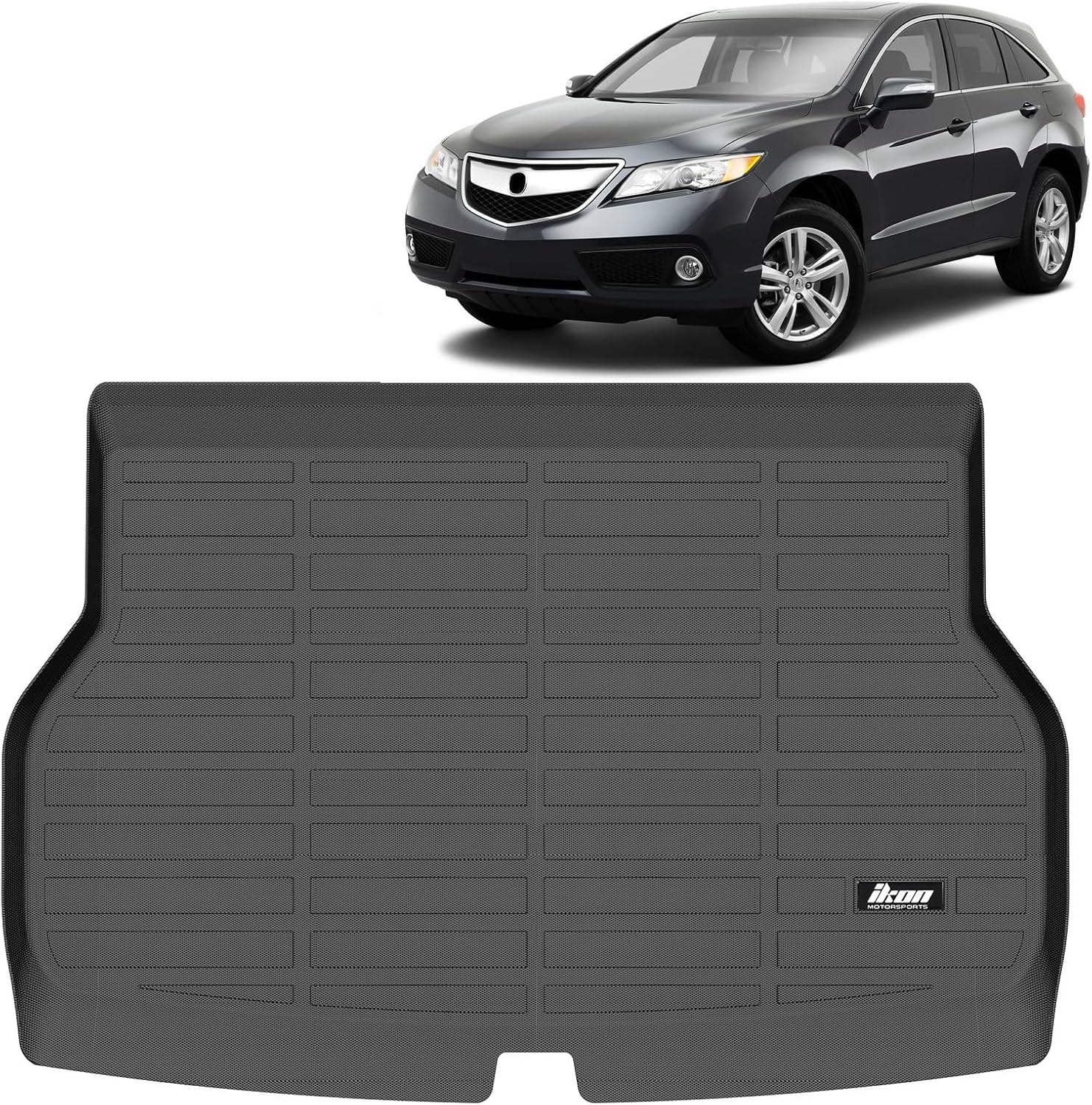 FREEMOTOR802 Compatible with 2013-2018 Acura RDX 3D Trunk Mat, Black Car Rear Carpets Liner Protection TPE Thermo Plastic Elastomer All Weather Boot Tray Cover Protector Pad