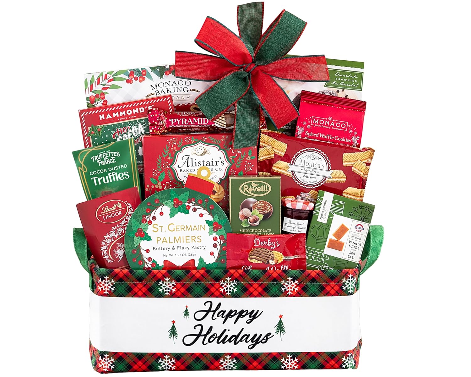 Wine Country Gift Baskets Christmas Joy To The World Holiday Chocolate and Treats