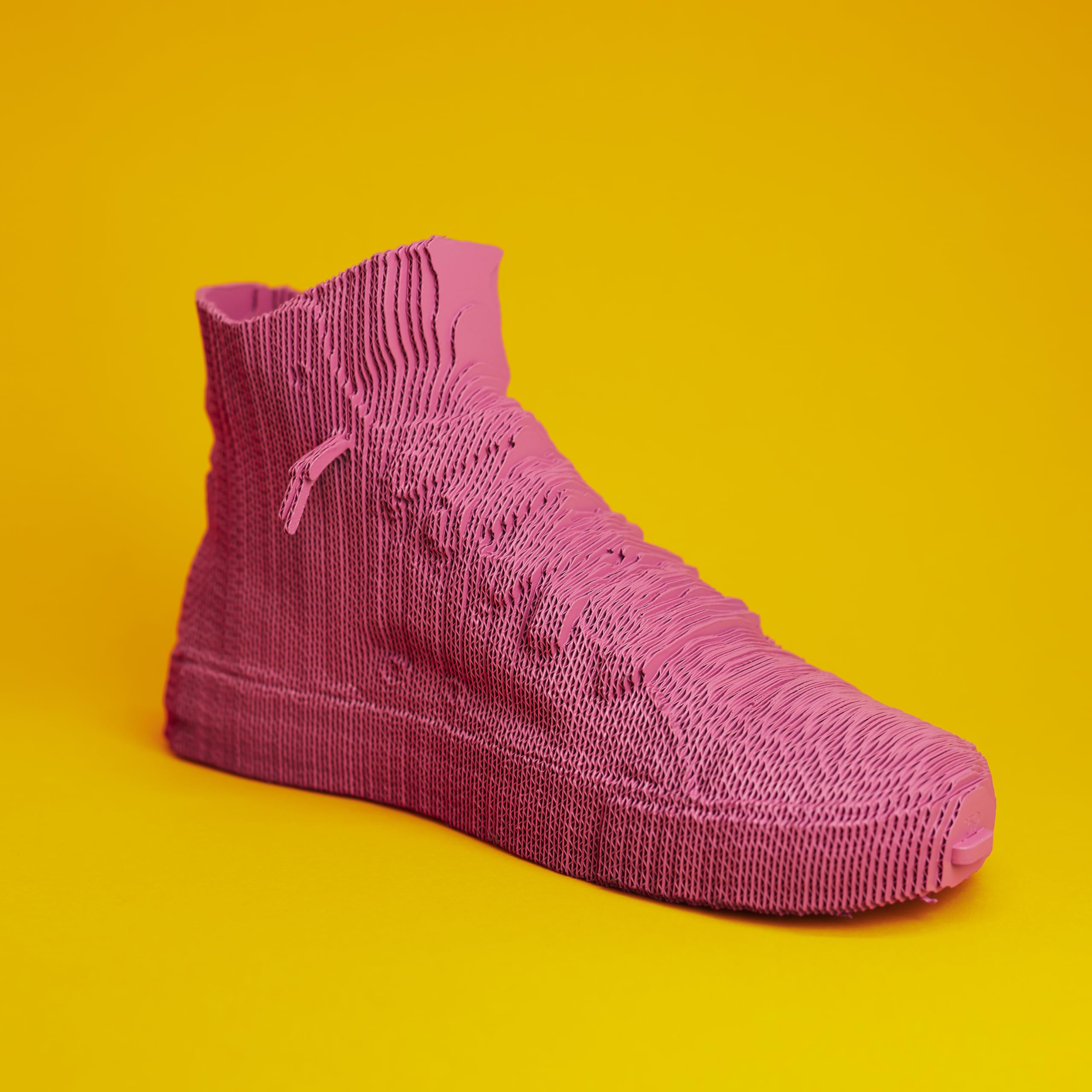 Sneaker Schuh 3D-Puzzle aus Karton – Skulptur-Bausatz | 160 Teile, 14 × 10 × 24 cm – Bastelset aus recycelter Pappe zum Stecken & Bemalen, für Jugendliche & Erwachsene, Geschenkidee