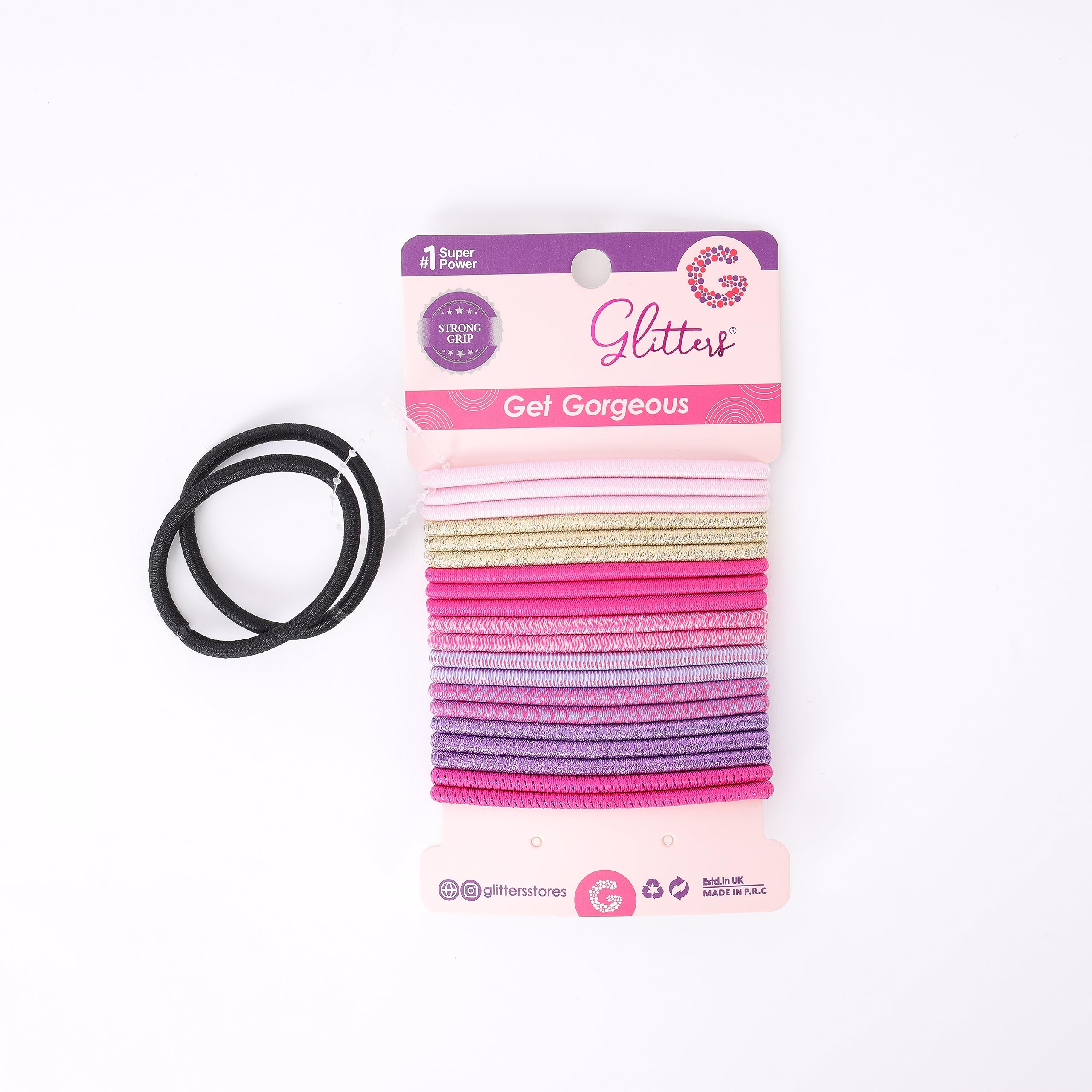 Trendy Fashion Solid Colour Mini Size Elastics Stretchy Ponytail Hair Chroma Rubber Band Holder for Women and Girls-image-31