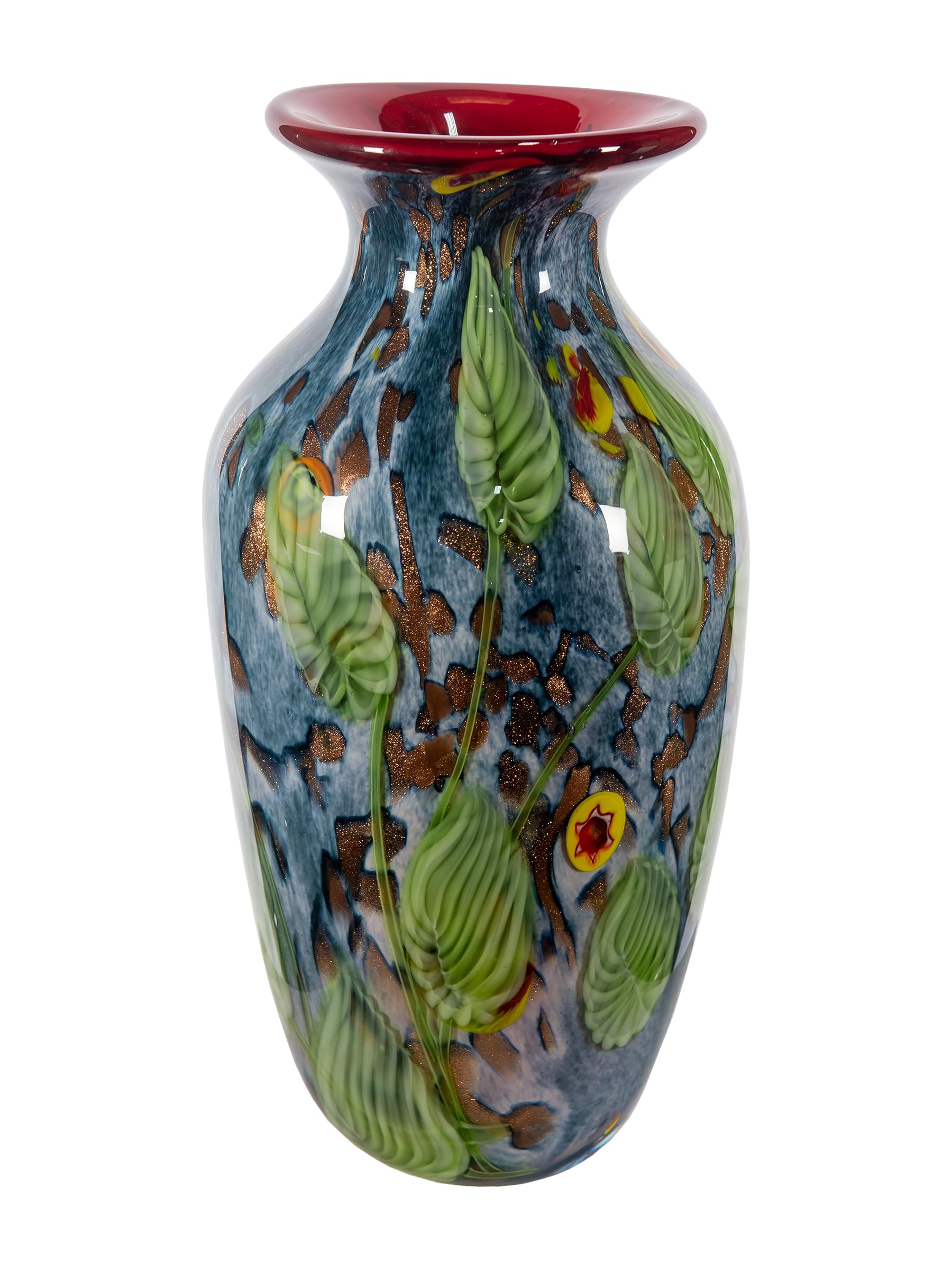 Amazon.com: Dale Tiffany AV21009 Tesoro Hand Blown Art Glass Vase