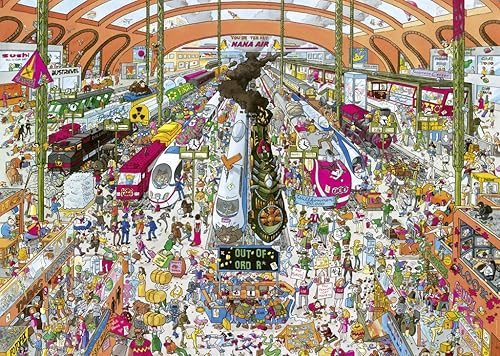 Miniatura 3 de Heye Rompecabezas triangulares Schone de la estación de tren (2000 piezas, multicolor)