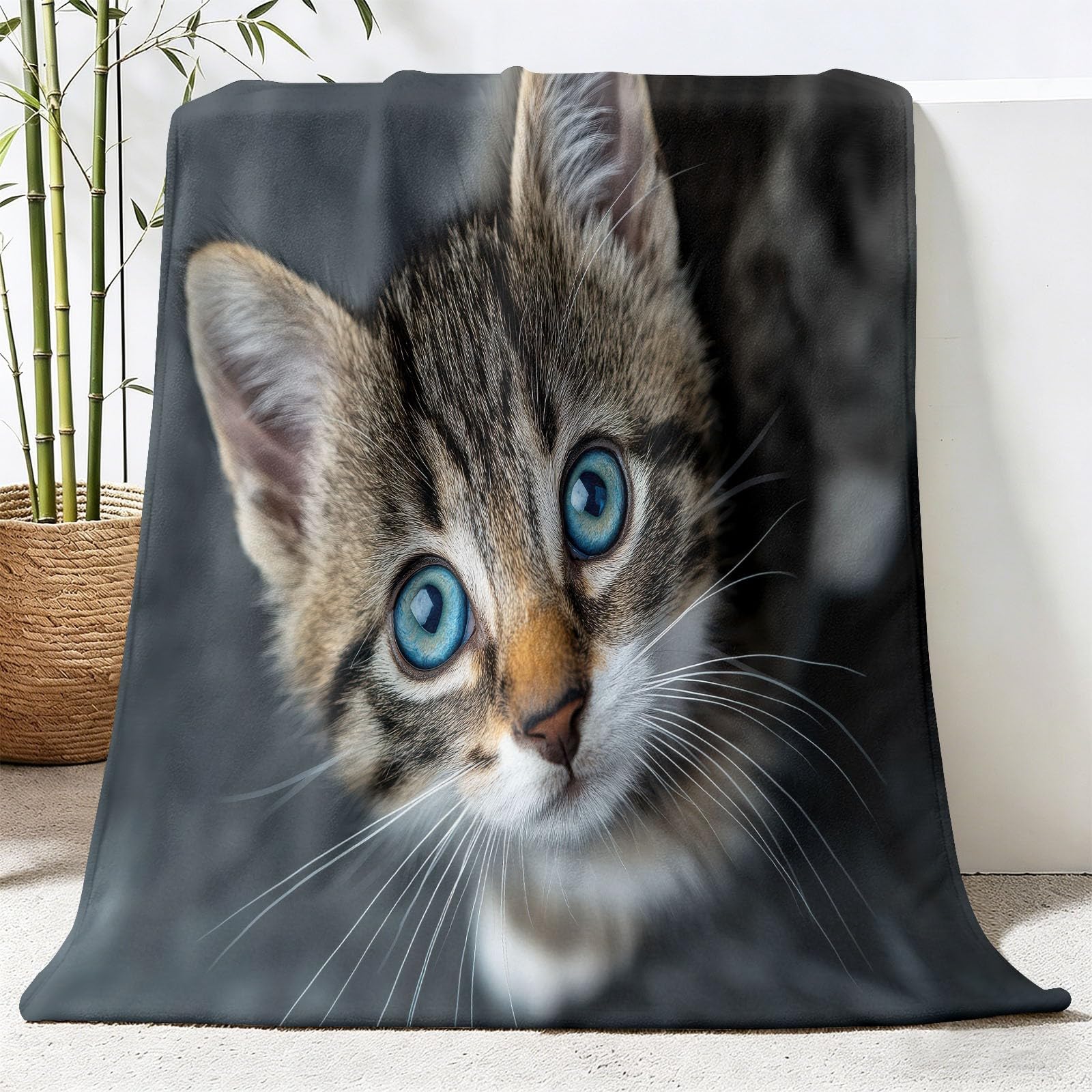 Manta suave de 150 x 200 cm con gatitos, el regalo acogedor para adolescentes
