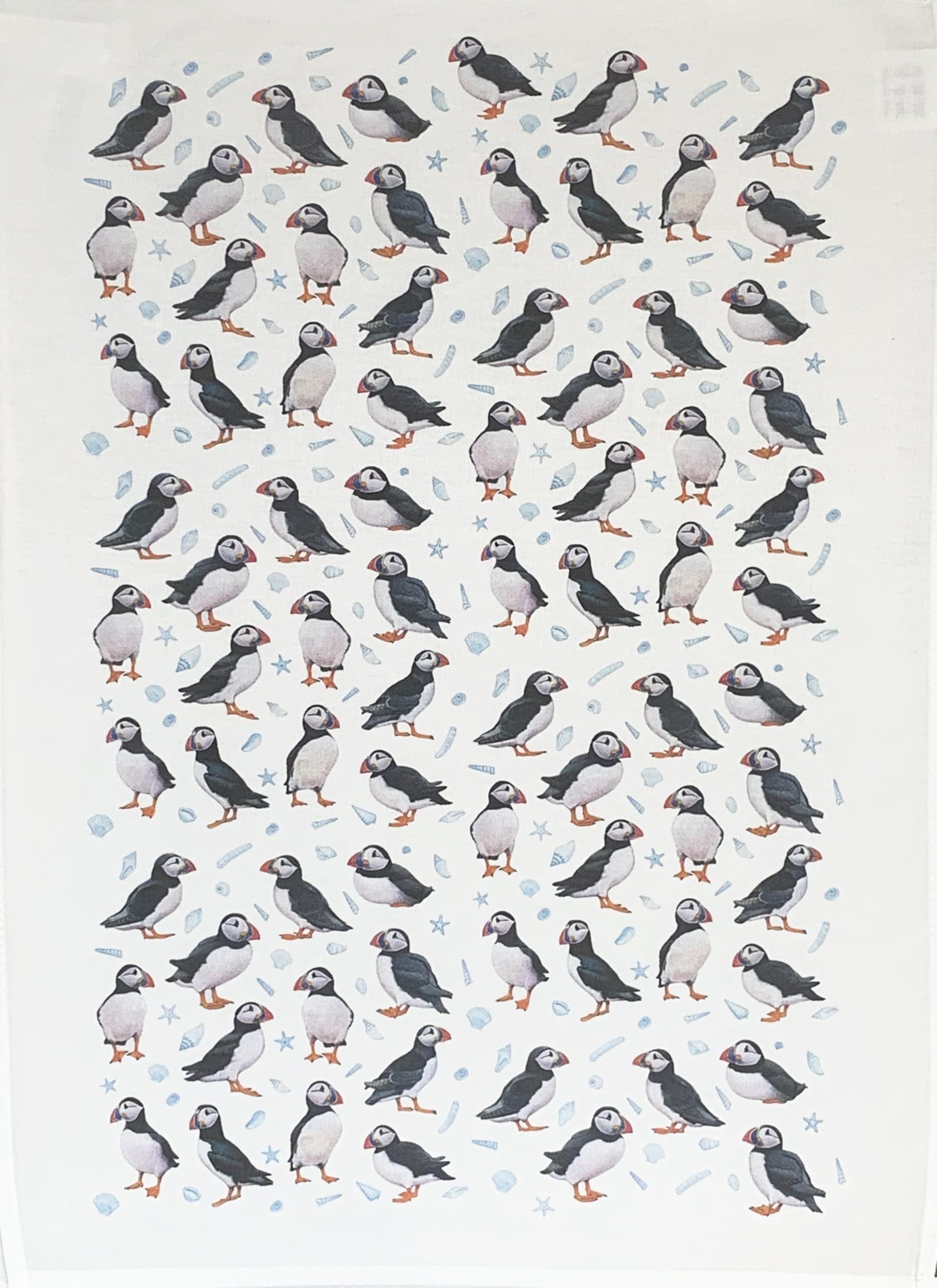 Half a Donkey The Puffin Colony Large Cotton Tea Towel